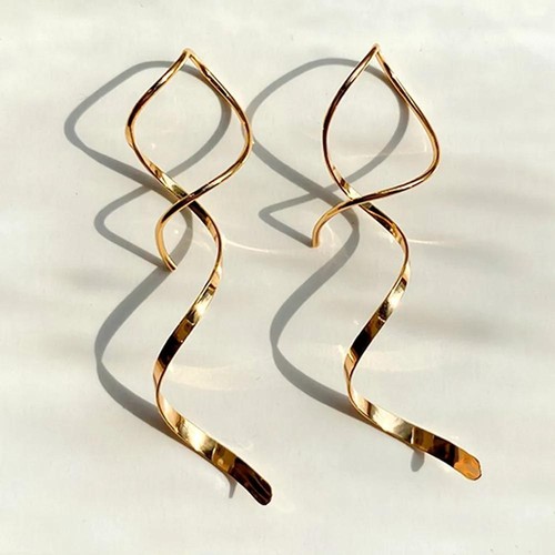 Earrings for women spiral - earrings,